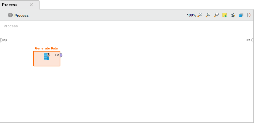 Simple RapidMiner process Simple RapidMiner process